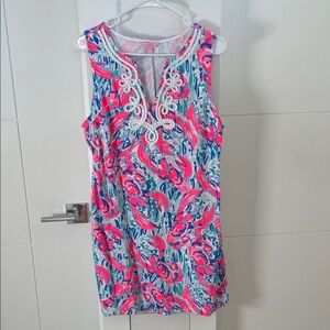 Lilly Pulitzer Pink and Blue Floral Cover-Up